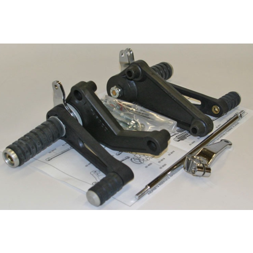 Tarozzi Honda VF Rearset Black Fixed