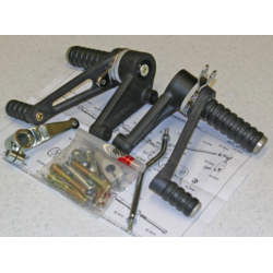 Kawasaki Z Commandes reculées Noir Fixé