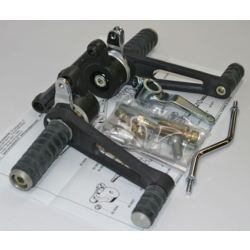 Kawasaki GPZ Commandes reculées Noir Fixé