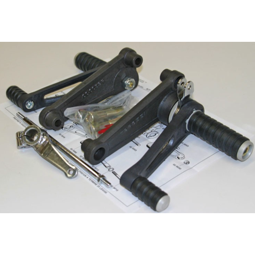 Tarozzi Kawasaki GPZ Commandes reculées Noir Fixé