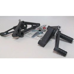 Kawasaki GPX/ZX/R/SR Rearset Black Fixed