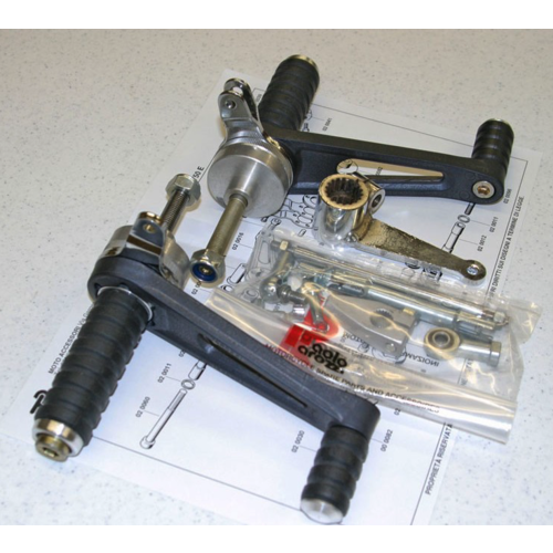 Tarozzi Suzuki GSX Commandes reculées Noir Fixé