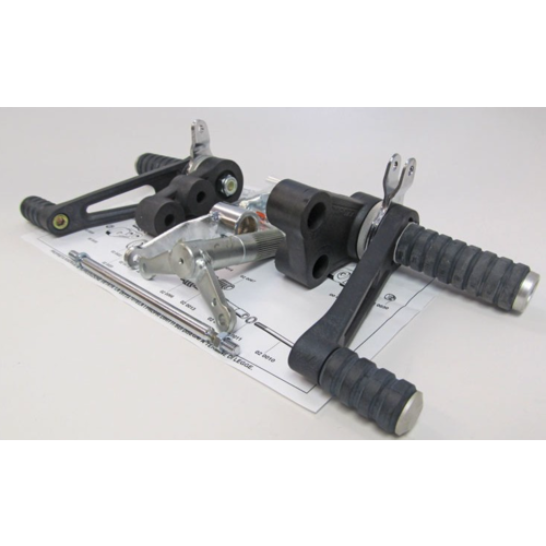 Tarozzi Suzuki GS Commandes reculées Noir Fixé