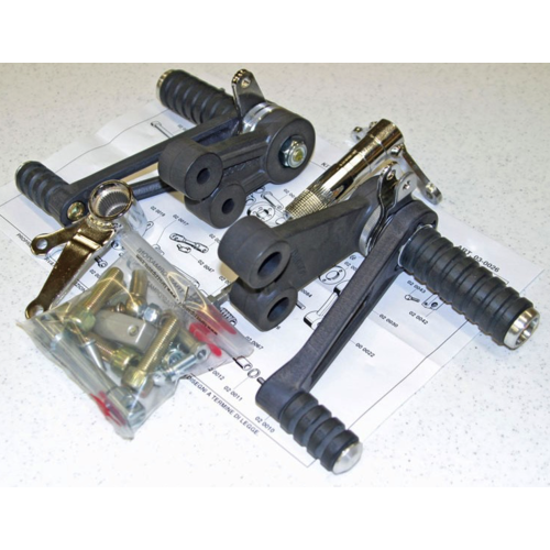 Tarozzi Suzuki GS Commandes reculées Noir Fixé