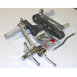 Honda CB Rearset Knurled Fixed