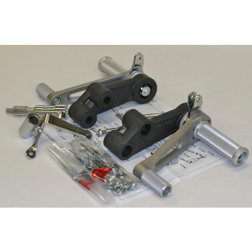 Tarozzi Kawasaki GPX/ZX/R/SR Commandes reculées Knurled Fixé