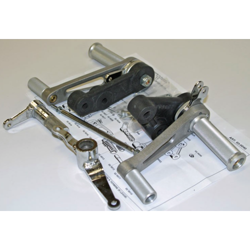 Tarozzi Suzuki GS Commandes reculées Knurled Fixé