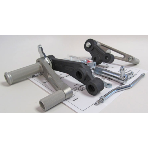 Tarozzi Suzuki GS Commandes reculées Knurled Fixé