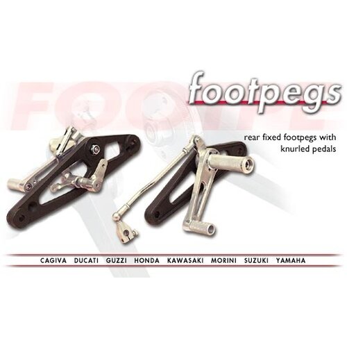 Tarozzi Suzuki RG/R Fußrastenanlage Knurled Fest