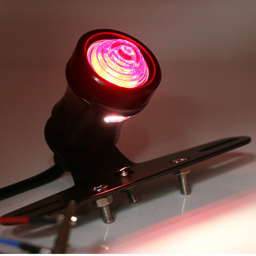 Vintage Cafe Tail Light with plate holder