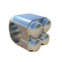 Interrupteur 1" à quatre boutons - Chrome