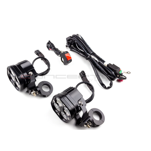 LED-Scheinwerfer + Verkabelung + Steuerklemmen