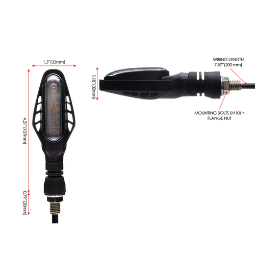 Cobra LED-knipperlichten + stop- / achterlichten