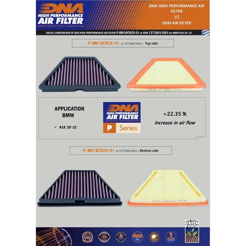 DNA BMW R18 Air filter P-BM18CR20-01