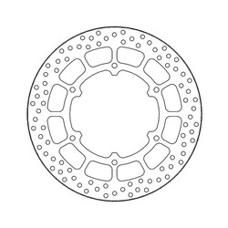 Disque de frein arrière Halo Yamaha SCR 950 17-Current; XV 950 14