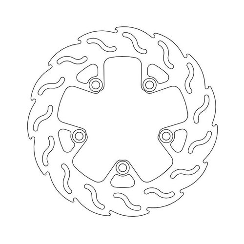 Moto-Master Rear Brake Disc Flame Kawasaki ZRX 1100/1200 97-07; ZZR 1200 02-05