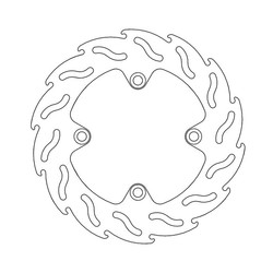 Achter Remschijf Flame Honda CB, XLV, XRV 88-12