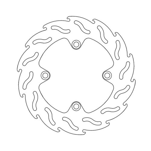 Moto-Master Hintere Bremsscheibe Flamme Honda CB, XLV, XRV 88-12