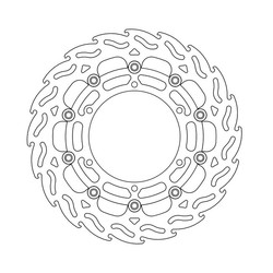 Voorremschijf Flame Floating Yamaha MT-01 07-11