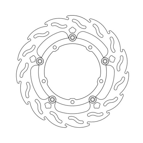 Moto-Master Front Brake Disc Flame Floating Yamaha MT-07 (Tracer), XS(R/Z) 14-current