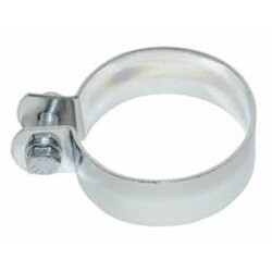 Exhaust clamp Universal Round 70mm Chrome