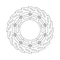 Front Brake Disc Flame Floating Yamaha FZ6(R), XJ6, YZF, MT, Niken, Tracer, XSR, XV 03-current