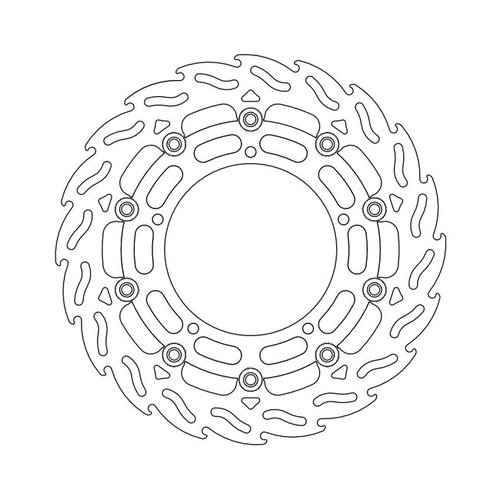 Moto-Master Vordere Bremsscheibe Flame Floating Yamaha FZ6 (R), XJ6, YZF, MT, Niken, Tracer, XSR, XV 03-Strom