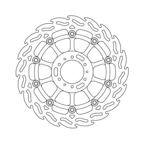 Moto-Master Voorremschijf Flame Floating Honda CBR, VFR, XL, GL 92-current
