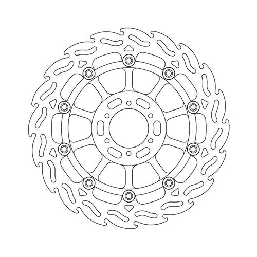 Moto-Master Disque de frein avant Flame Floating Honda CB 600 Hornet 10-13