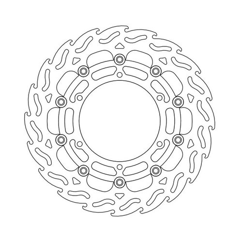 Moto-Master Vordere Bremsscheibe Flammenflamme Schwimmend Yamaha MT-01 1670 07-11