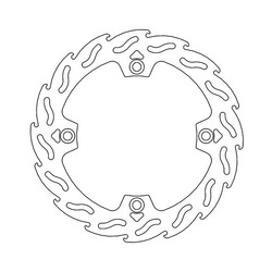 Vordere Bremsscheibe Flame Honda XLV / NX 88-12