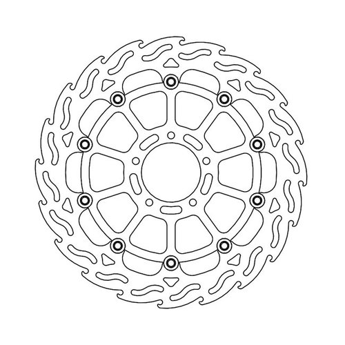 Moto-Master Front Brake Disc Flame Floating Ducati Scrambler 800 15-current