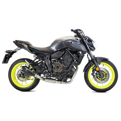 IXRace Système d'échappement complet en acier inoxydable MK2, Yamaha MT-07 14-20, TRACER 700 17-, XSR 700 16 (couleur choisie)