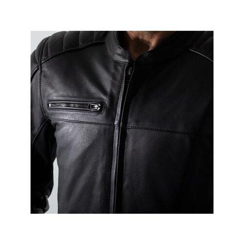 RST RST Fusion Airbag Jas Leer Zwart Heren
