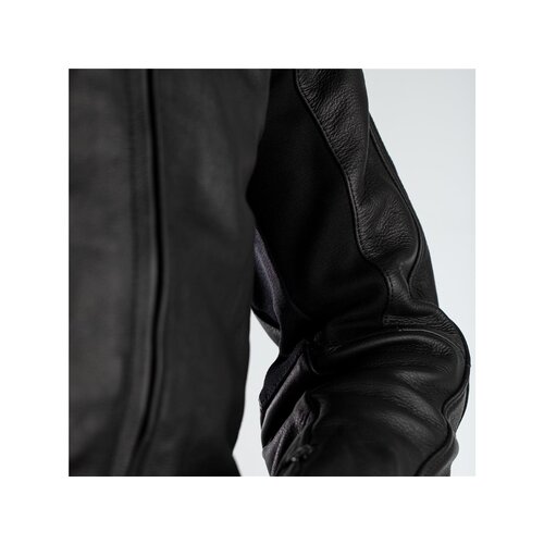 RST RST Fusion Airbag Jas Leer Zwart Heren