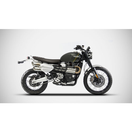Zard 2-2 Heckschalldämpfer Triumph Scrambler 1200, 19-