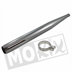 Exhaust Zundapp Flute 60x28mm Chrome