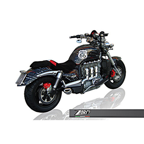 Zard PENTA Triumph Rocket 3, -09, Alu Black, E-Markiert, Slip on