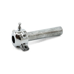 Throttle Grip 22Mm Chrome Metal Twin-pull