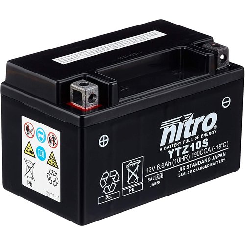 NITRO Batterie Super Scellée YTZ10S