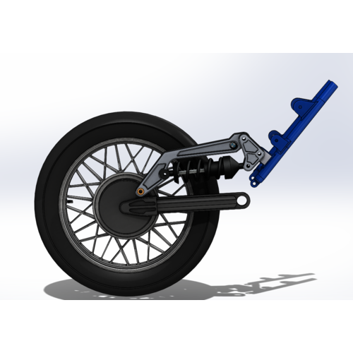 Wimoto BMW K-Series Achterbrug / Pro-link Vering Kit Zwart