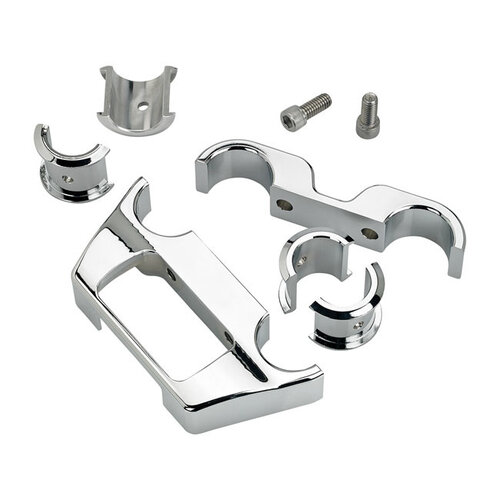 Biltwell Digital Softail Dash Panel Housing- Chrome