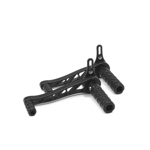 MessnerMoto Universele Moto CNC RearSet - Zwart