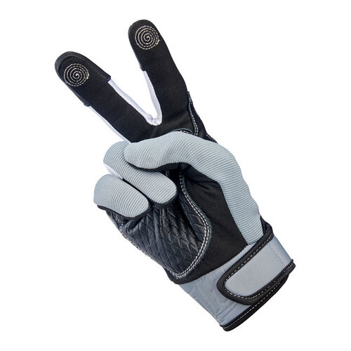 Biltwell Baja Gloves – Gray/Black