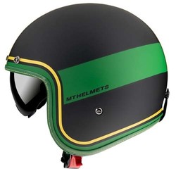 Helm Le Mans II Sv Tant Schwarz/Grün/Gold-(Größe Wählen)