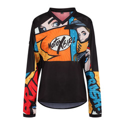 Maillot Cross Pop Art - Noir