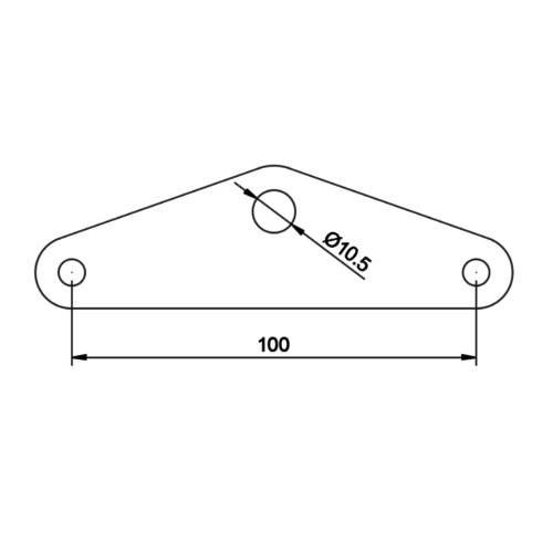 RMR BMW K75 / K100 headlight bracket