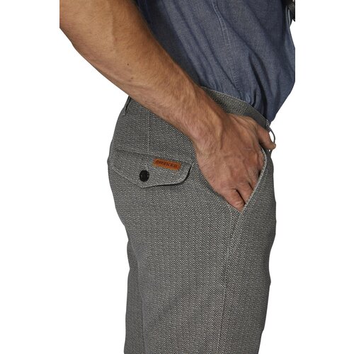 The Rokker Company Tweed Chino Tapered Slim - Grijs