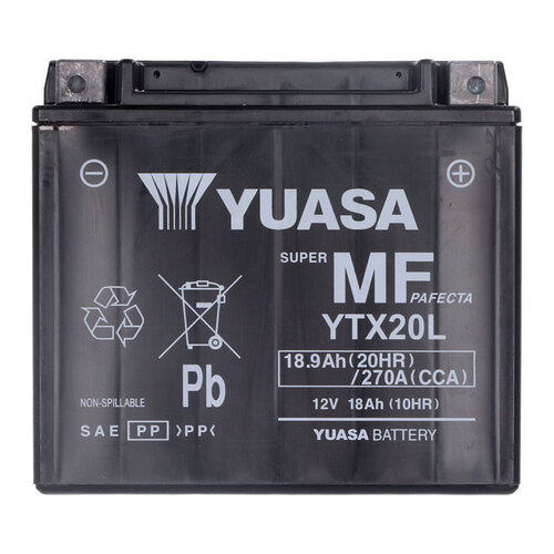 Yuasa AGM Battery YTX20L-WC | Honda/Indian/Kawasaki/Triumph/Yamaha