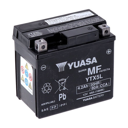 Yuasa AGM-Batterie YTX5L-WC | Honda 08-18 CBR1000RR 1000 cc/16-17 RC213V-S 1000 cc